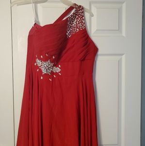 Red dress with Beading